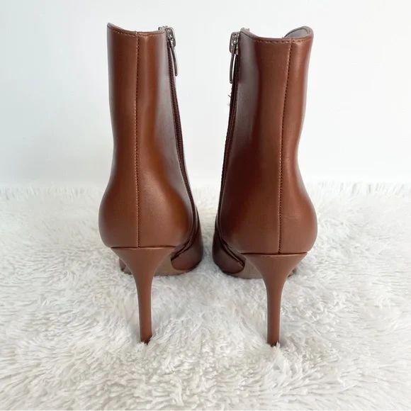 NWT 9.5 Nine West light brown stiletto pointed toe booties - Picture 9 of 10